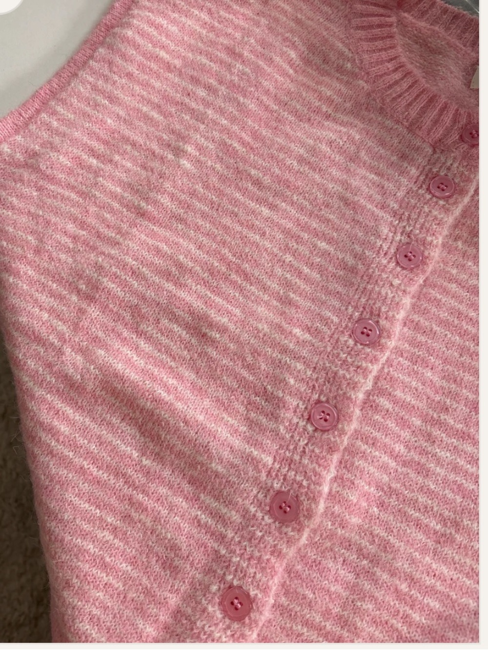 ILY always Soft Pink button Cardigan